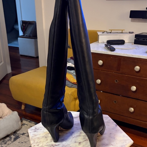 Tory Burch Knee-High Leather Boots - Picture 6 of 10